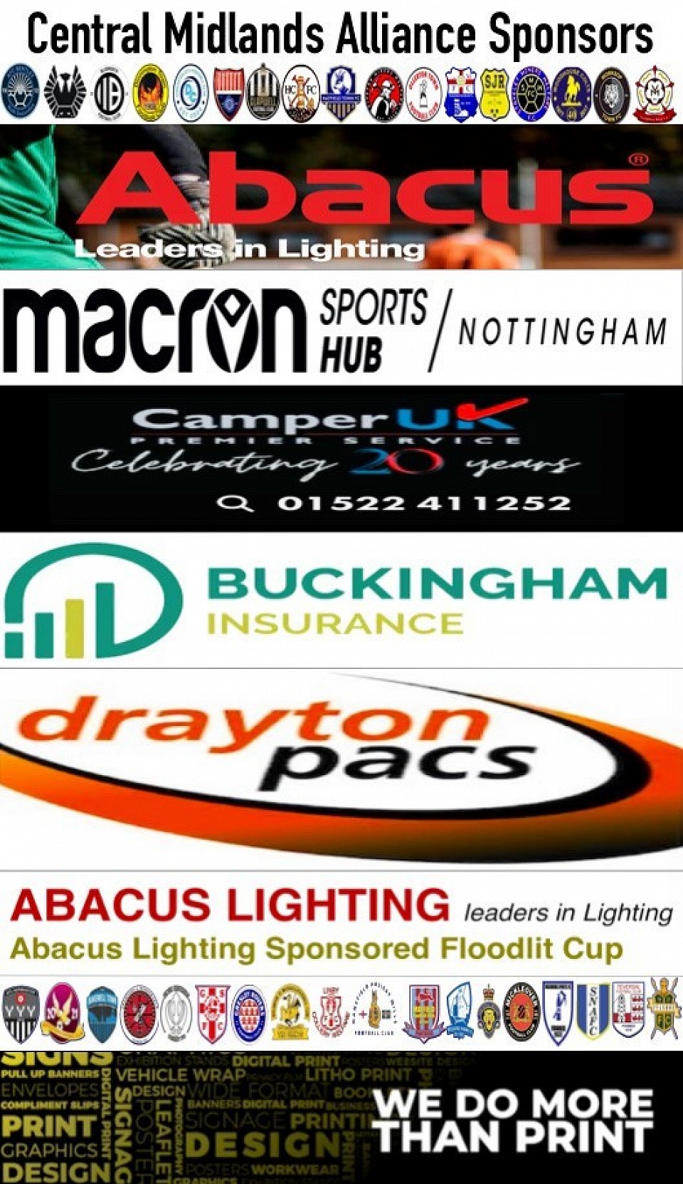 Please put all our sponsors in your program