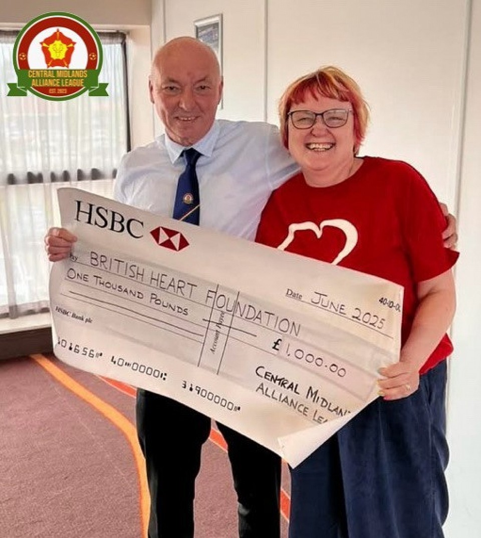 £1000 FROM THE CMAL FOR THE BRITISH HEART FOUNDATION CHARITY