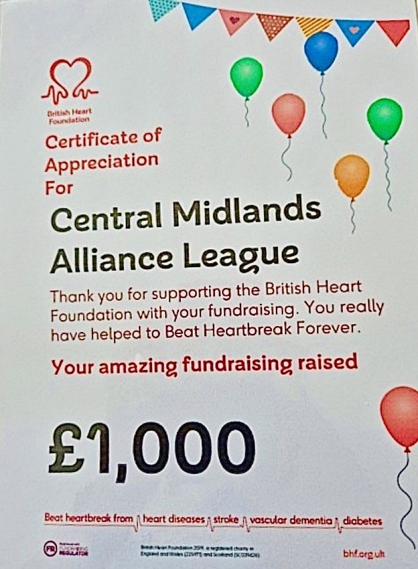 Letter from British Heart Foundation
